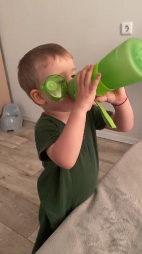 Playful morning at home in Chelyabinsk, toys and hats included