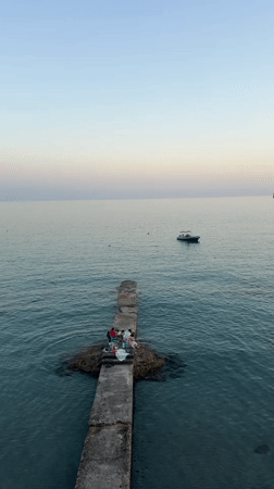 Sunset hours on the waterfront at Es Camp de Mar