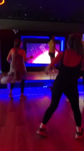 Group fitness class held in San Isidro, Peru