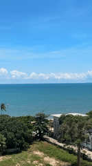 Elevated coastal views captured in Pattaya during sunny morning