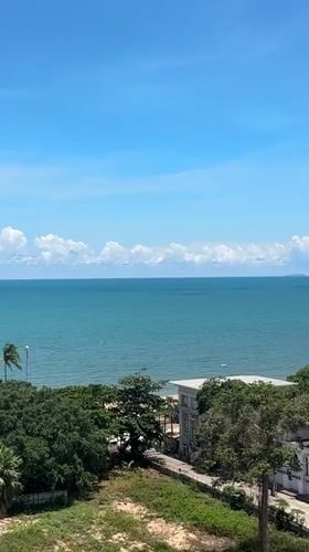 Elevated coastal views captured in Pattaya during sunny morning
