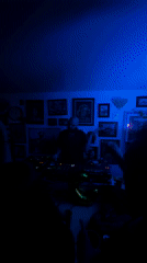Early morning DJ session captured in Mexico City indoor venue