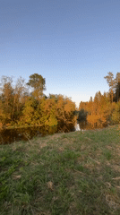 River sunset captured near Garevaya, Russia