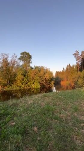 River sunset captured near Garevaya, Russia