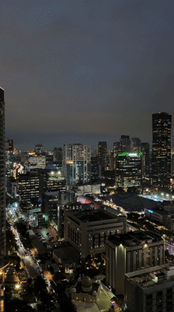 Elevated views captured of South Jakarta cityscape Wednesday morning