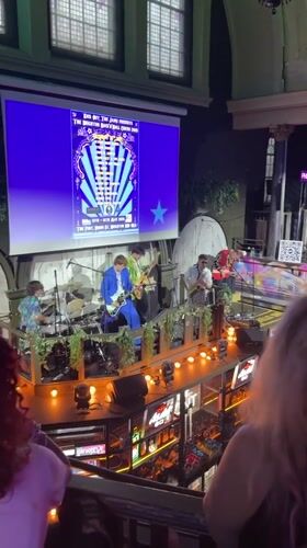 Live band performs at The Font bar in Brighton