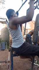 Outdoor gym session at a makeshift fitness spot in Akwanga, Nigeria