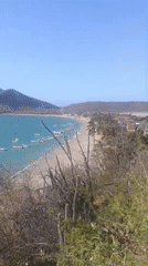 Tourist captures scenic coastal views of Juan Griego bay