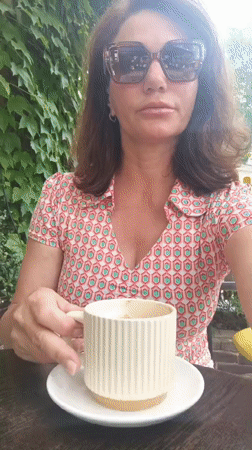 Morning cafe visit and street walk in Sochi