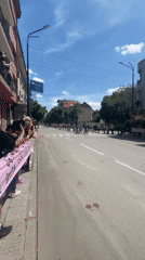 Cycling race draws crowds in Pazardzhik, Bulgaria