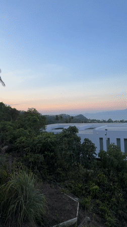 Dusk coastal view captured in Baan Bang Rak, Thailand