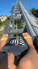 Mountain coaster ride filmed in Kuk, Montenegro