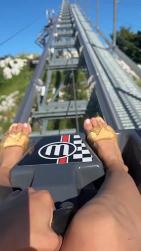 Mountain coaster ride filmed in Kuk, Montenegro