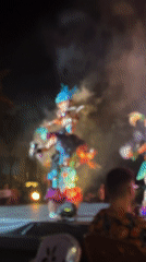 Traditional dancers perform in elaborate costumes in Playa del Carmen