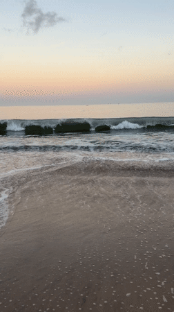 Dawn scenes captured by witnesses at Kuta Beach, Indonesia