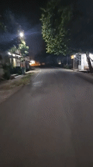 Night driving recorded on Lhokseumawe streets, Indonesia