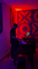 Late-night social gathering captured in São Paulo party venue