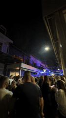 Street party draws crowds to Blagoevgrad bars Sunday evening