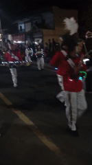 Nighttime parade fills Pacitan streets with marching bands and floats