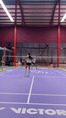 Badminton practice session recorded at Ko Samui sports facility