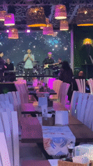 Live band performs at Plovdiv restaurant during evening hours