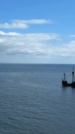 Traditional sailing ship spotted off Funchal coast