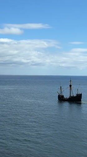 Traditional sailing ship spotted off Funchal coast