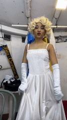 Marilyn Monroe impersonator spotted in backstage area