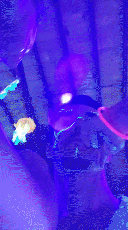 UV Light Party With Fluorescent Face Paint in Blahbatuh