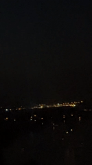 Nighttime panoramic views captured of Fethiye, Turkey coastal cityscape