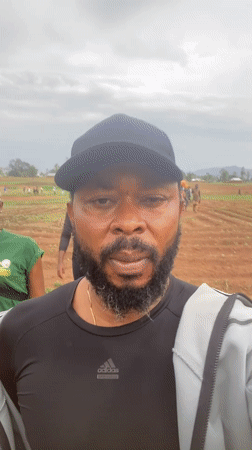 Group hikes rural paths near Ganawuri, Nigeria morning walk documented
