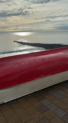 Overturned boat spotted on Sochi coastline