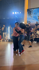 Couple performs Latin dance routine for audience in Pattaya