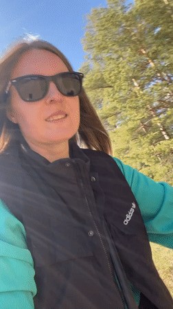 Family cycling group enjoys sunny ride on rural paths