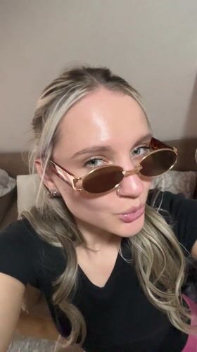 Woman films herself indoors in Esenyurt, Turkey