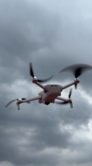 Drone spotted flying over Cuernavaca during stormy weather