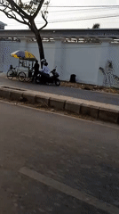 Early morning roads and street life in Banjarmasin