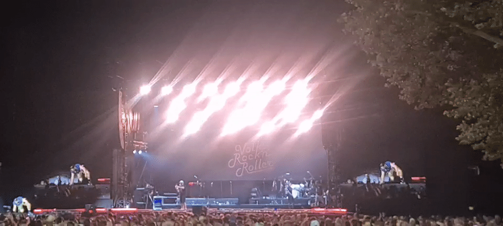 Volksrock'n'Roller play a packed outdoor show in Klagenfurt