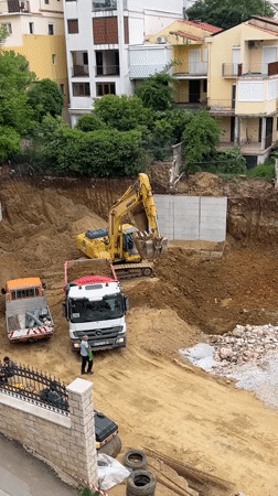 Construction work underway in Boreti, Montenegro