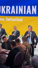 Ukrainian Breakfast event draws officials to Davos panel discussions