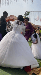 Outdoor celebration with dancing observed in Akwanga, Nigeria