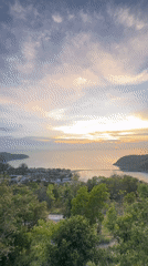 Sunset captured over water in Baan Wang Ta Kien