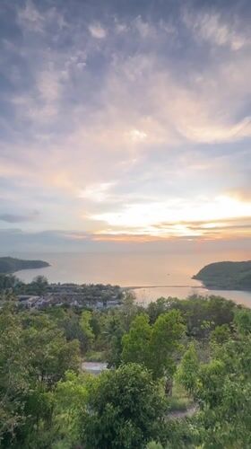 Sunset captured over water in Baan Wang Ta Kien