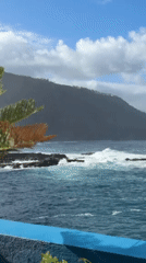Turbulent ocean conditions recorded at Mesa del Mar coastline