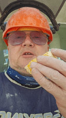 Construction worker takes orange break in Ramat HaSharon