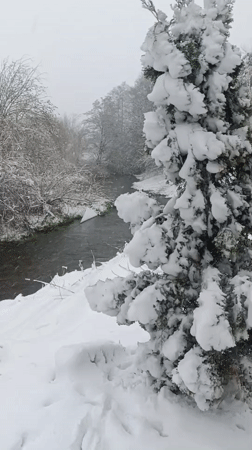 Heavy snowfall blankets Motyakovo, Russia in late April