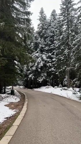 Winter landscape scenes documented in Pitomine, Montenegro