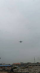 Aircraft observed landing approach over Alagba neighborhood, Nigeria
