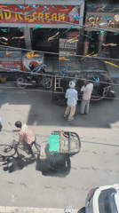 Morning street activity and passport processing documented in Amritsar