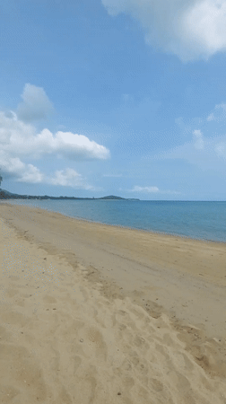 Early morning beach scenes captured in Baan Bo Phut
